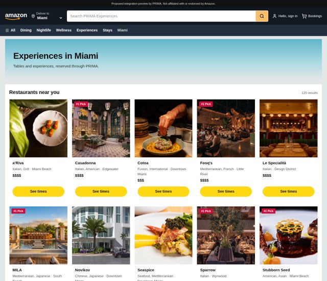 Amazon storefront preview