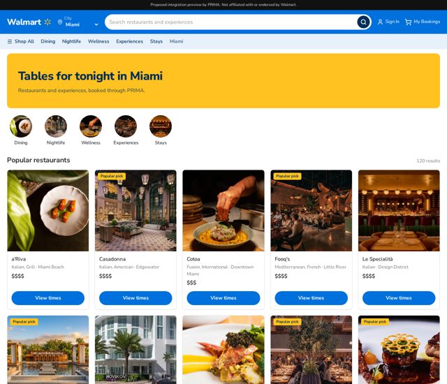 Walmart storefront preview